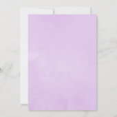 Save The Date Mariage Fleur Lilac et Charbon (Dos)