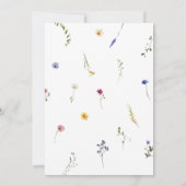 Save The Date Mariage fleur sauvage (Dos)