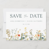 Save The Date Mariage fleur sauvage (Devant)