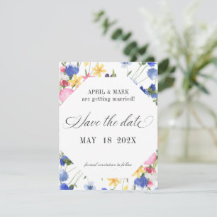 Save The Date Mariage Fleur sauvage