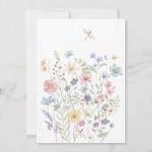 Save The Date Mariage fleur sauvage Boho (Dos)