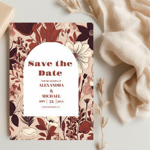 Save The Date Mariage Fleur sauvage de Bourgogne