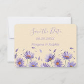 Save The Date Mariage Fleur sauvage Lavender Bloom (Devant)