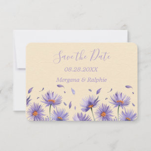 Save The Date Mariage Fleur sauvage Lavender Bloom