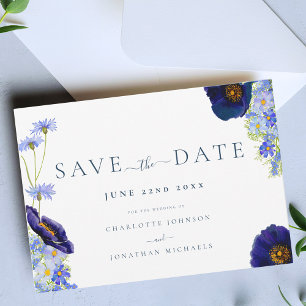 Save The Date Mariage Fleur sauvage moderne