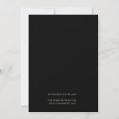 Save The Date Mariage Fleuris Crème Embossés Faux (Dos)