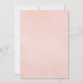 Save The Date Mariage Fleuris Rose Pâle Pastel (Dos)