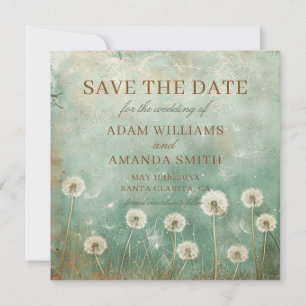 Save The Date Mariage Fleurs de Pissenlit Fantaisistes