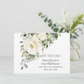 Save The Date Mariage Fleurs de Watercolor Charm Bloom (Debout devant)