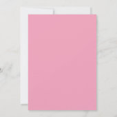 Save The Date Mariage Fleurs Roses Cristaux Lune Boho  (Dos)