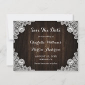 Save The Date Mariage Fleurs Violettes et Bleues (Dos)