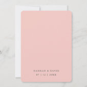 Save The Date Mariage floral à l'aquarelle rose vif Enregistrer (Dos)