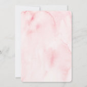 Save The Date Mariage Floral Aquarelle Élégant Rose Gold (Dos)