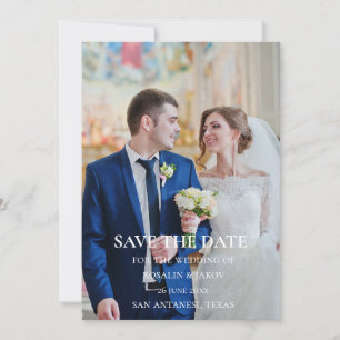 Save The Date Mariage Floral Aquarelle Rustique