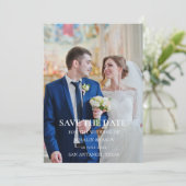 Save The Date Mariage Floral Aquarelle Rustique (Debout devant)