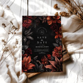 Save The Date Mariage floral Art nouveau