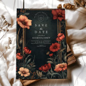 Save The Date Mariage floral Art nouveau classique