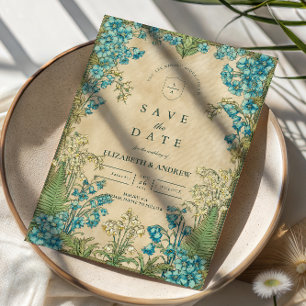 Save The Date Mariage Floral Art Nouveau Élégant