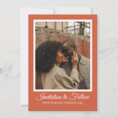 Save The Date Mariage Floral Automnal (Dos)