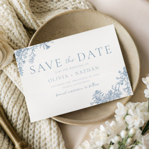Save The Date Mariage Floral Classique Vintage