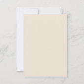 Save The Date Mariage floral crème et or (Dos)