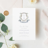 Save The Date Mariage Floral Crest