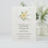Save The Date Mariage Floral Daisy (Debout devant)