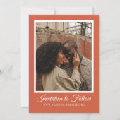 Save The Date Mariage Floral d'Automne  (Dos)