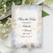 Save The Date Mariage floral de la carnation blanche Enregistrer