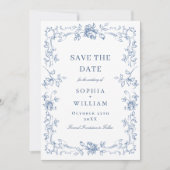 Save The Date Mariage Floral de la Renaissance (Devant)