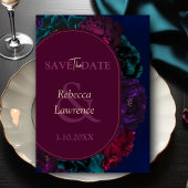 Save The Date Mariage floral de ton de bijou