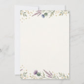 Save The Date Mariage Floral de Verdure Bleu (Dos)