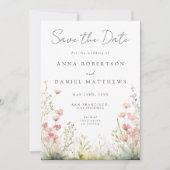 Save The Date Mariage floral délicieux (Devant)