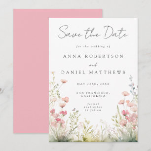 Save The Date Mariage floral délicieux