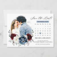 Mariage floral d'ivoire blanc bleu ardoise