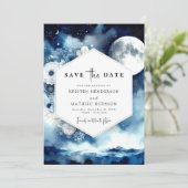 Save The Date Mariage floral élégant (Debout devant)