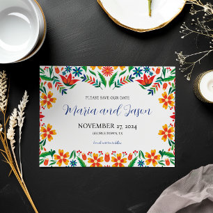 Save The Date Mariage Floral Floral Colorful