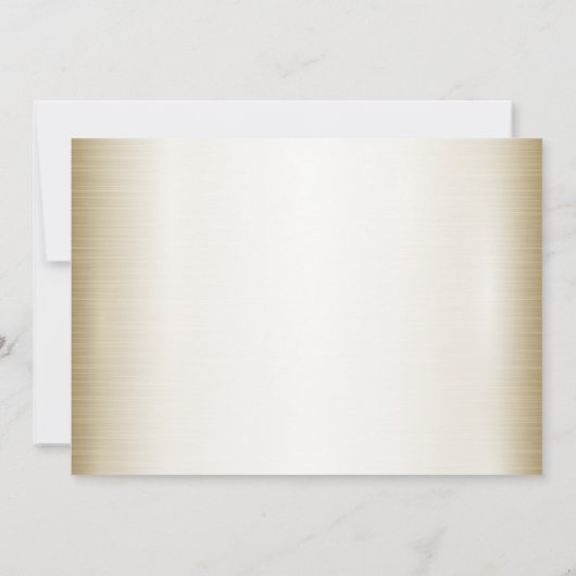 Save The Date Mariage Floral Golden Ornate Heart Frame Élégant (Dos)