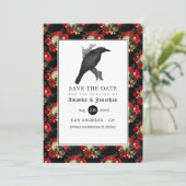 Save The Date Mariage Floral Gothique (Debout devant)
