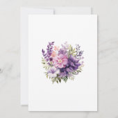 Save The Date Mariage Floral Lavande Numérique (Dos)