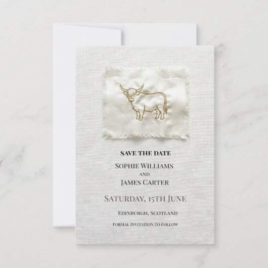 Save The Date Mariage Floral Neutre (Devant)