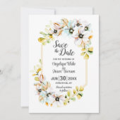 Save The Date Mariage Floral Pastel (Devant)