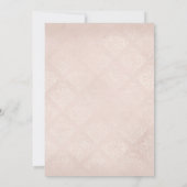 Save The Date Mariage floral pourpre et ivoire (Dos)