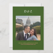 Save The Date Mariage floral rétro Enregistrer la date (Dos)