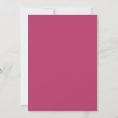 Save The Date Mariage Floral Rose  (Dos)