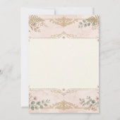 Save The Date Mariage Floral Rose (Dos)