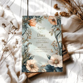 Save The Date Mariage Floral Royal victorien