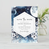 Save The Date Mariage floral rustique (Debout devant)