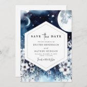 Save The Date Mariage floral rustique (Devant / Derrière)
