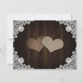 Save The Date Mariage Floral Rustique Violet et Bleu (Dos)